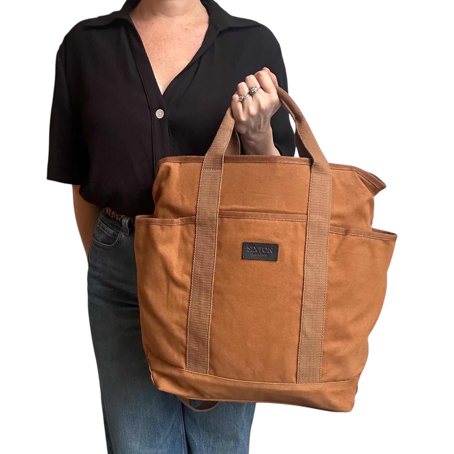 Backpack - Brown cotton canvas