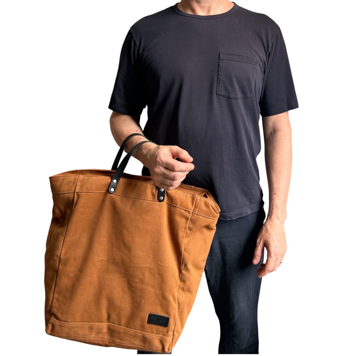 Clovelly Backpack - Brown cotton canvas