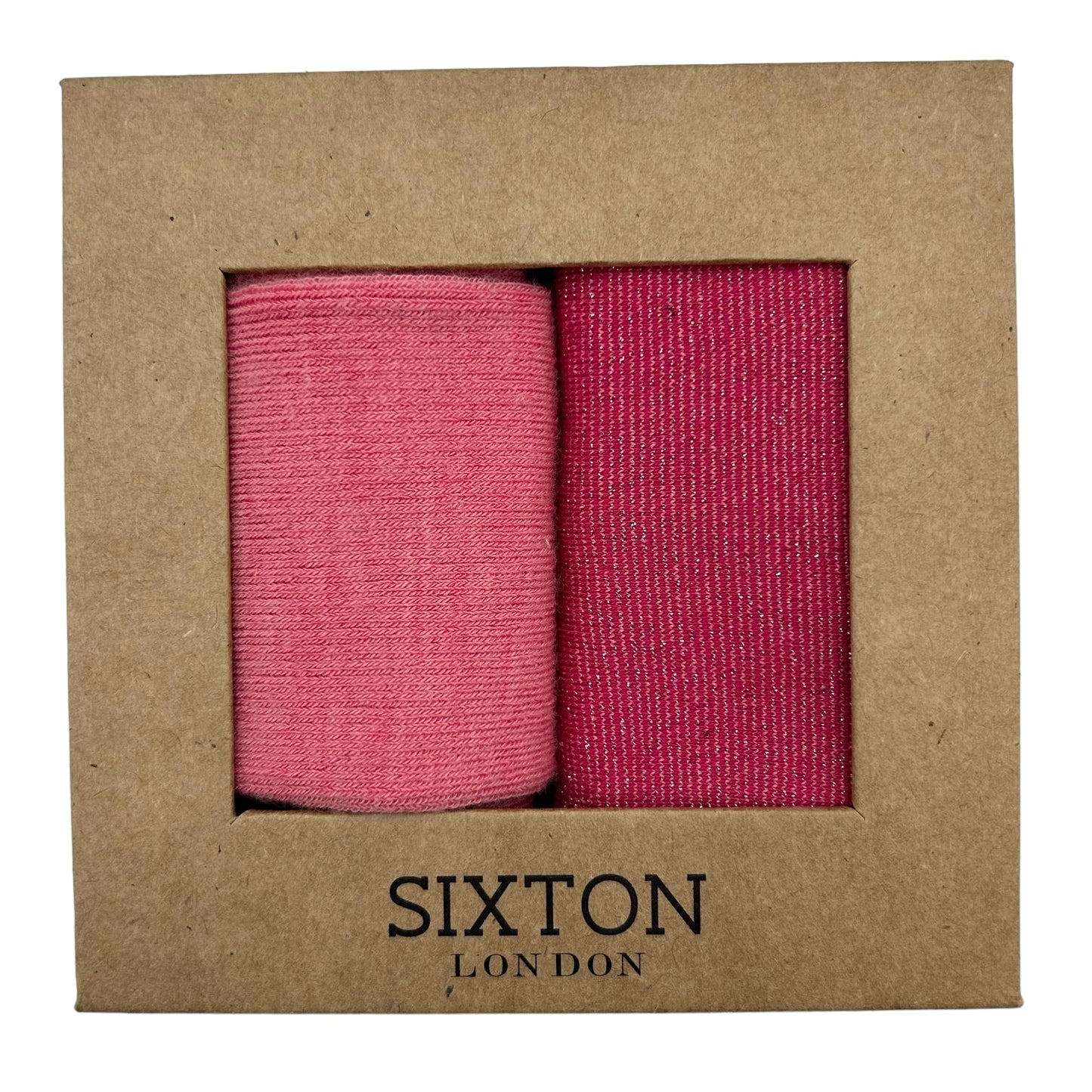 Pink Barcelona and Tokyo sock box duo