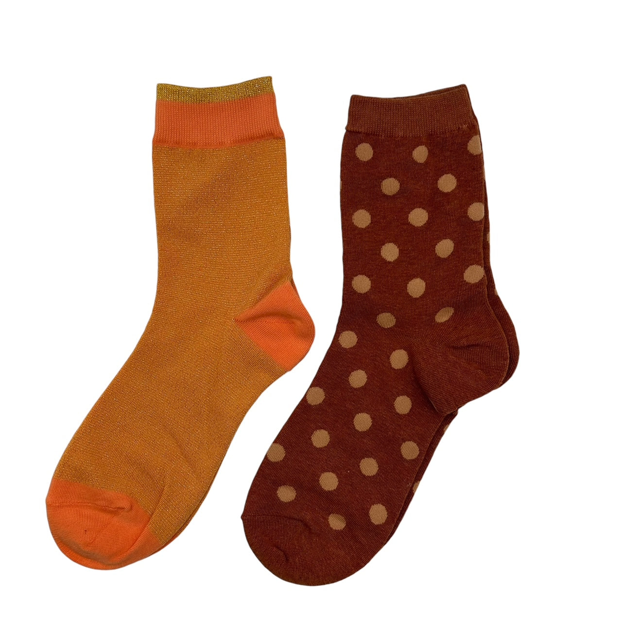 Porto rust and Tokyo cantaloupe sock box duo with pin