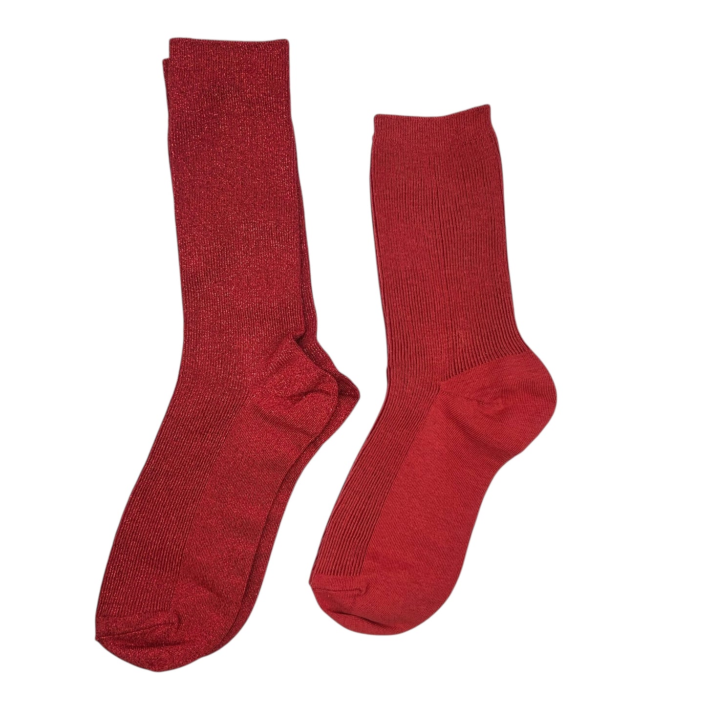 Red Vegas & Red Sienna sock box duo with embroidered brooch