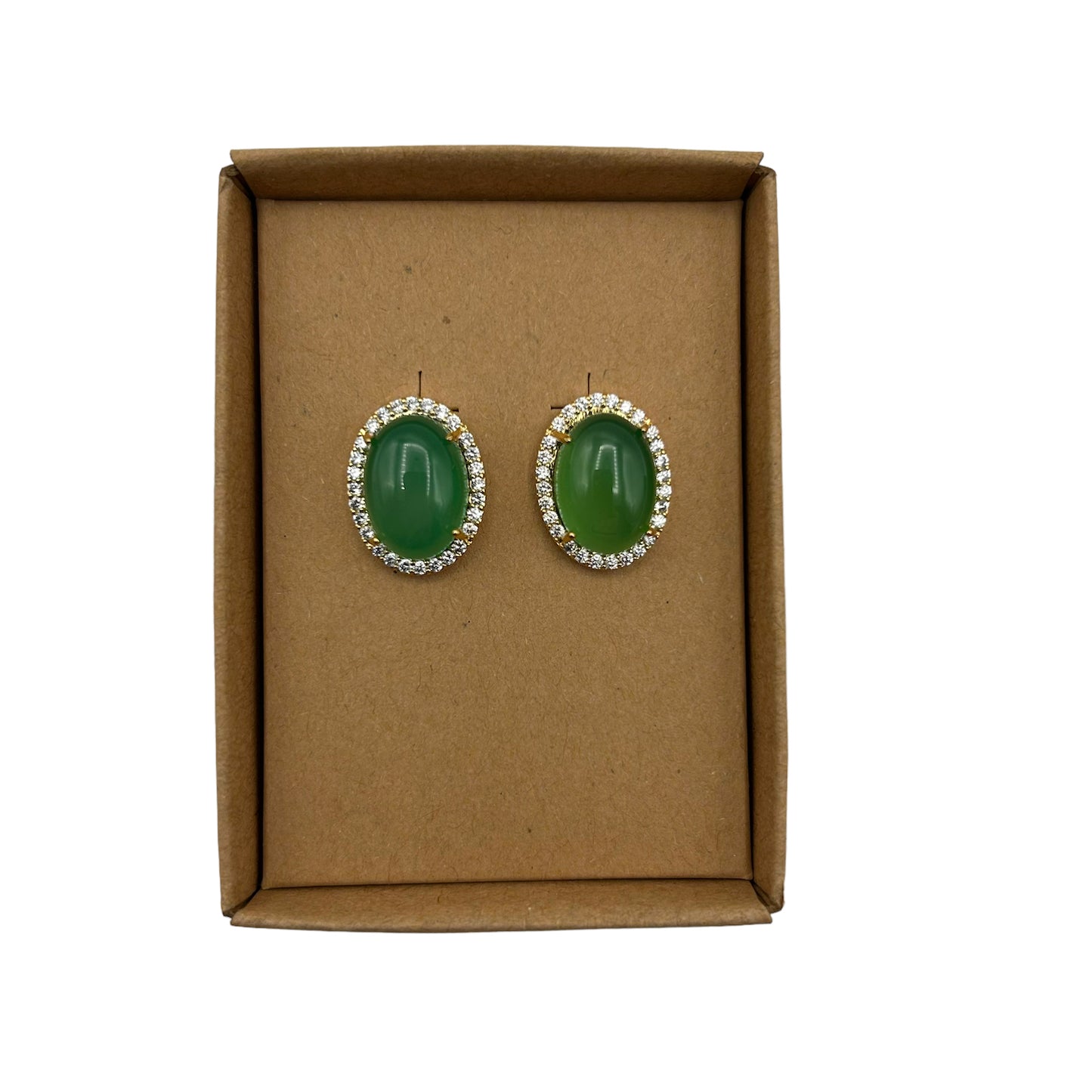 Retro jade style earrings