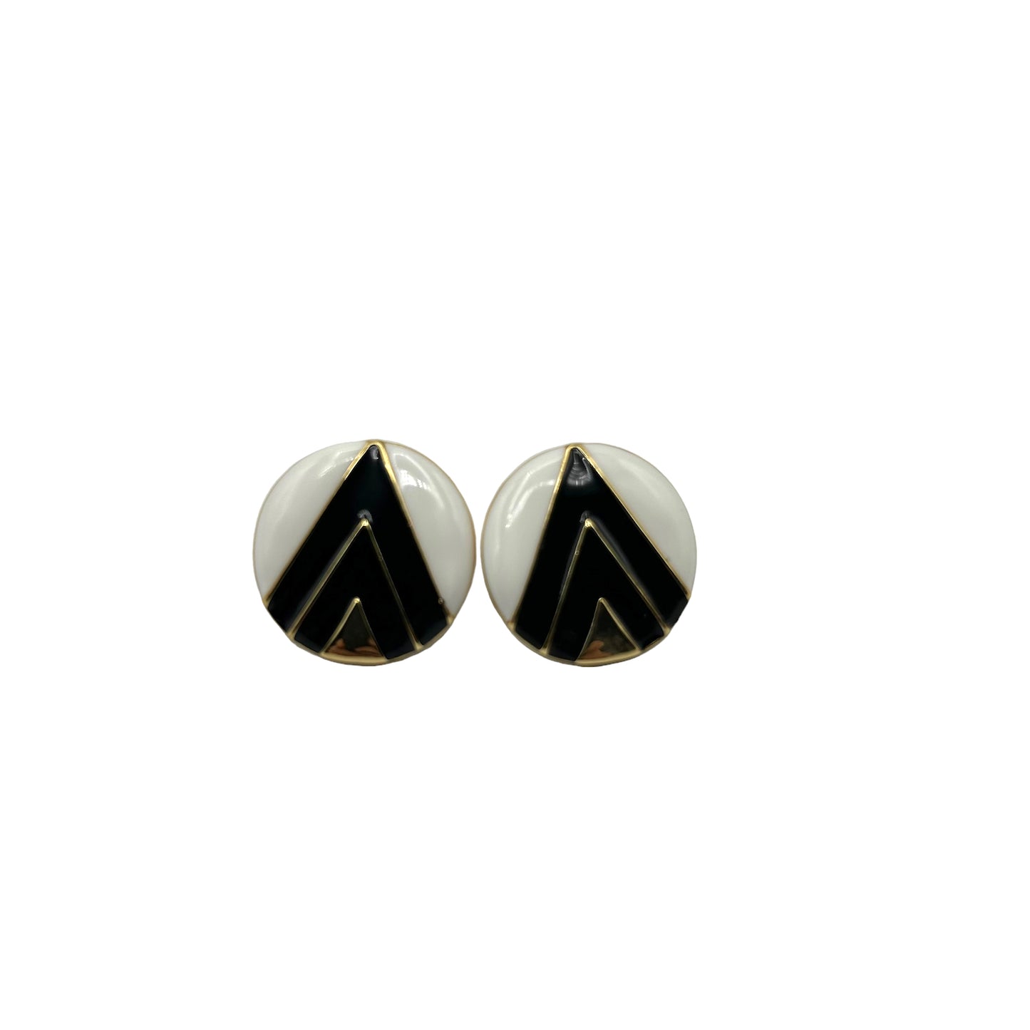 Retro monochrome earrings
