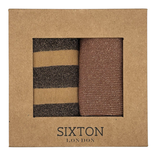 Sand Berlin & Latte Vegas sock box duo