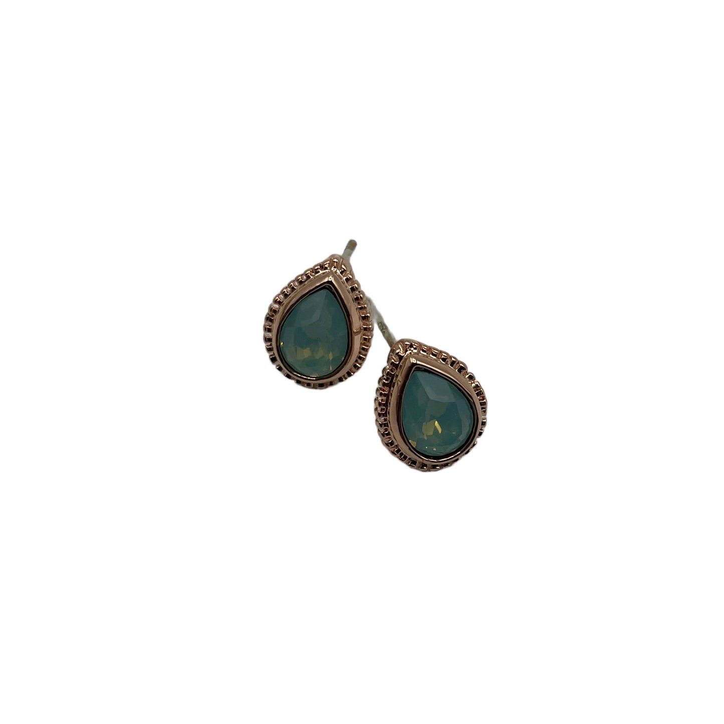 Sea green teardrop earrings