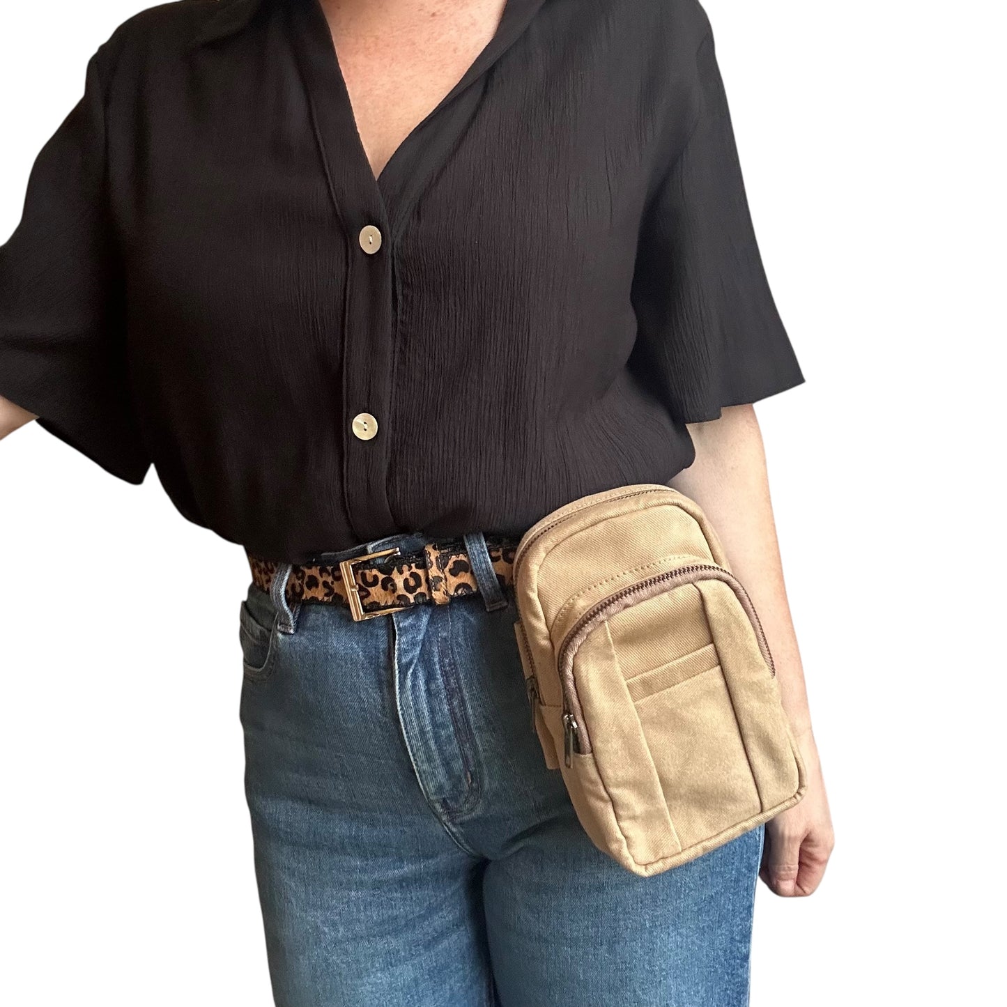 Barcelona bag - sand cotton canvas