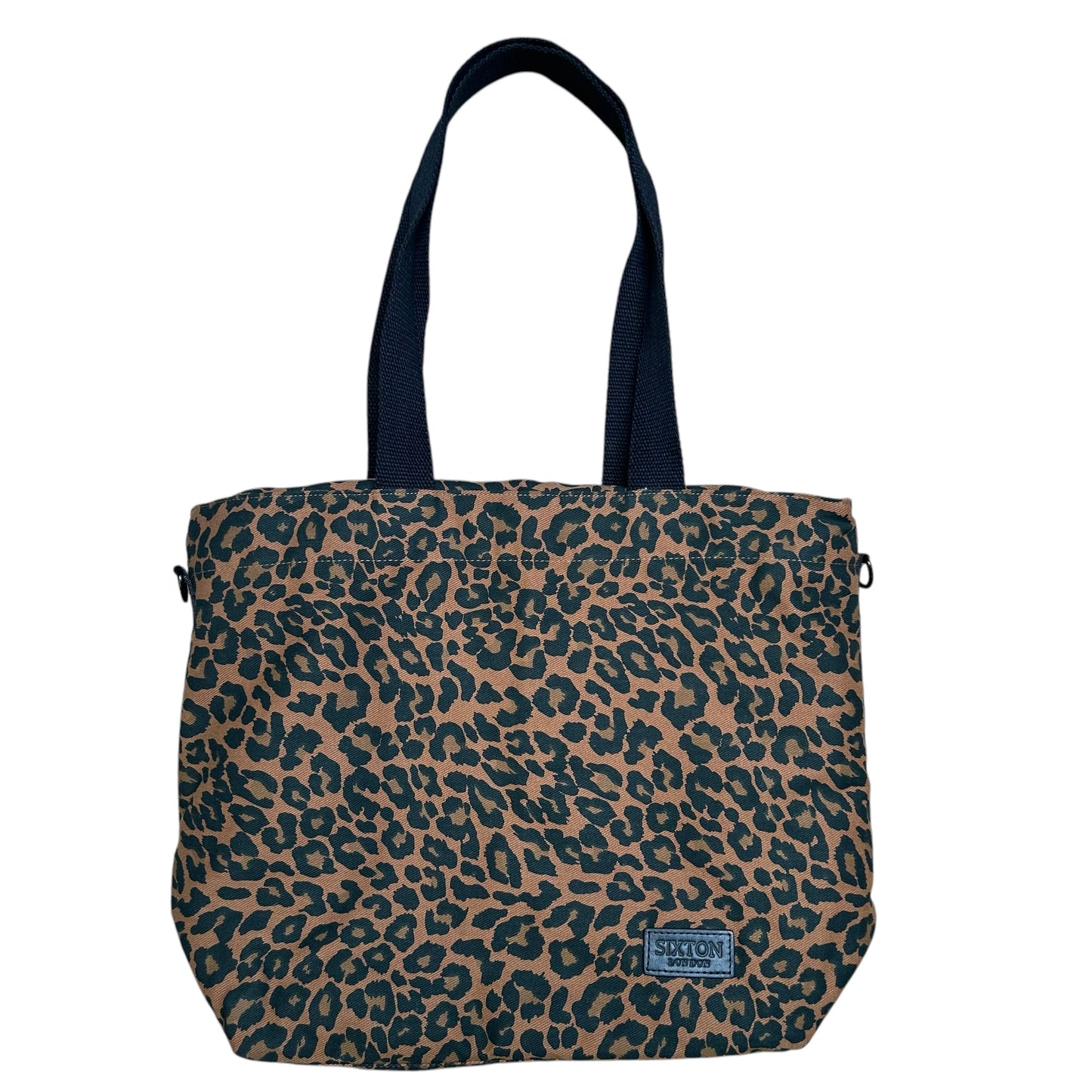 Brown Leopard print tote bag - small