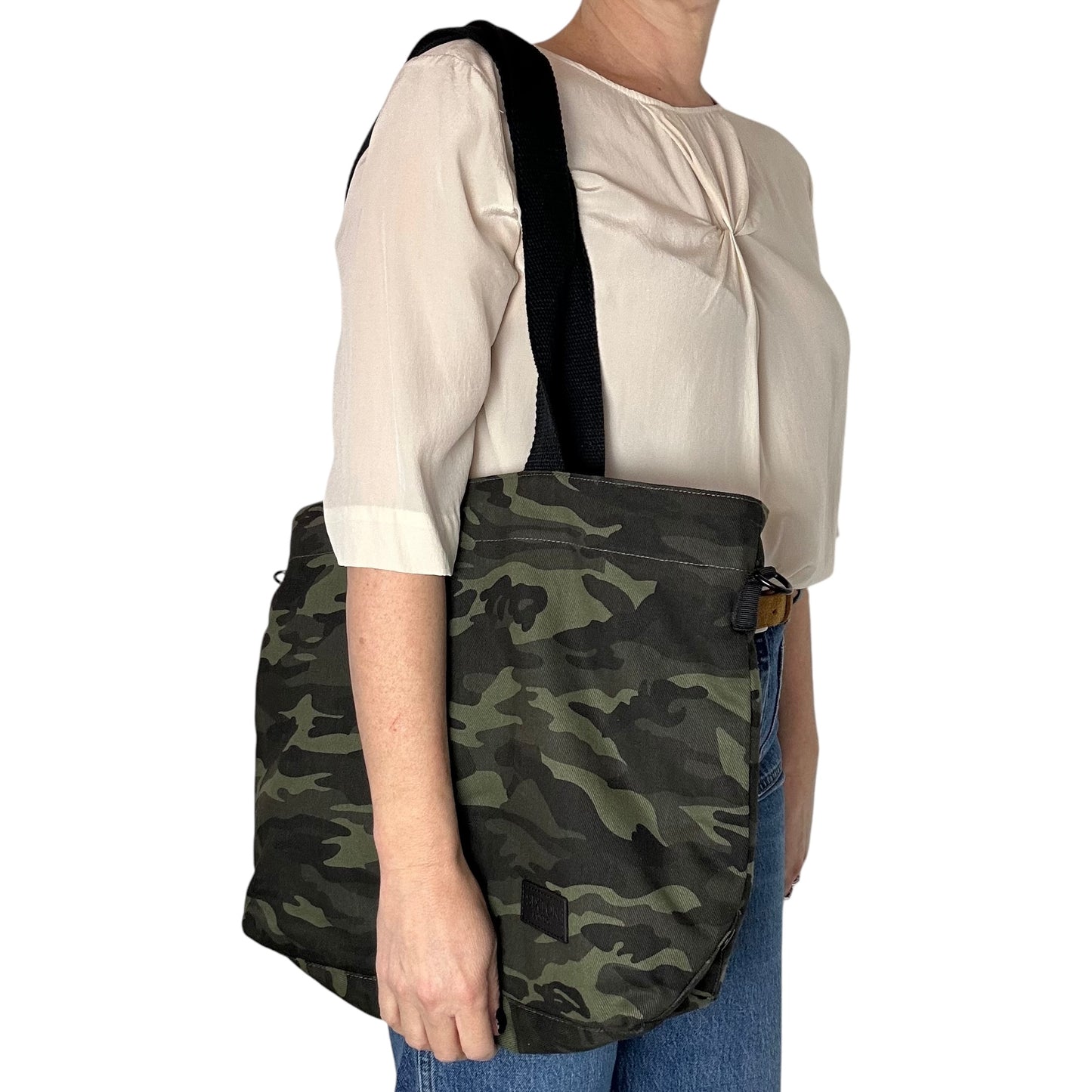 Camo print tote bag - small