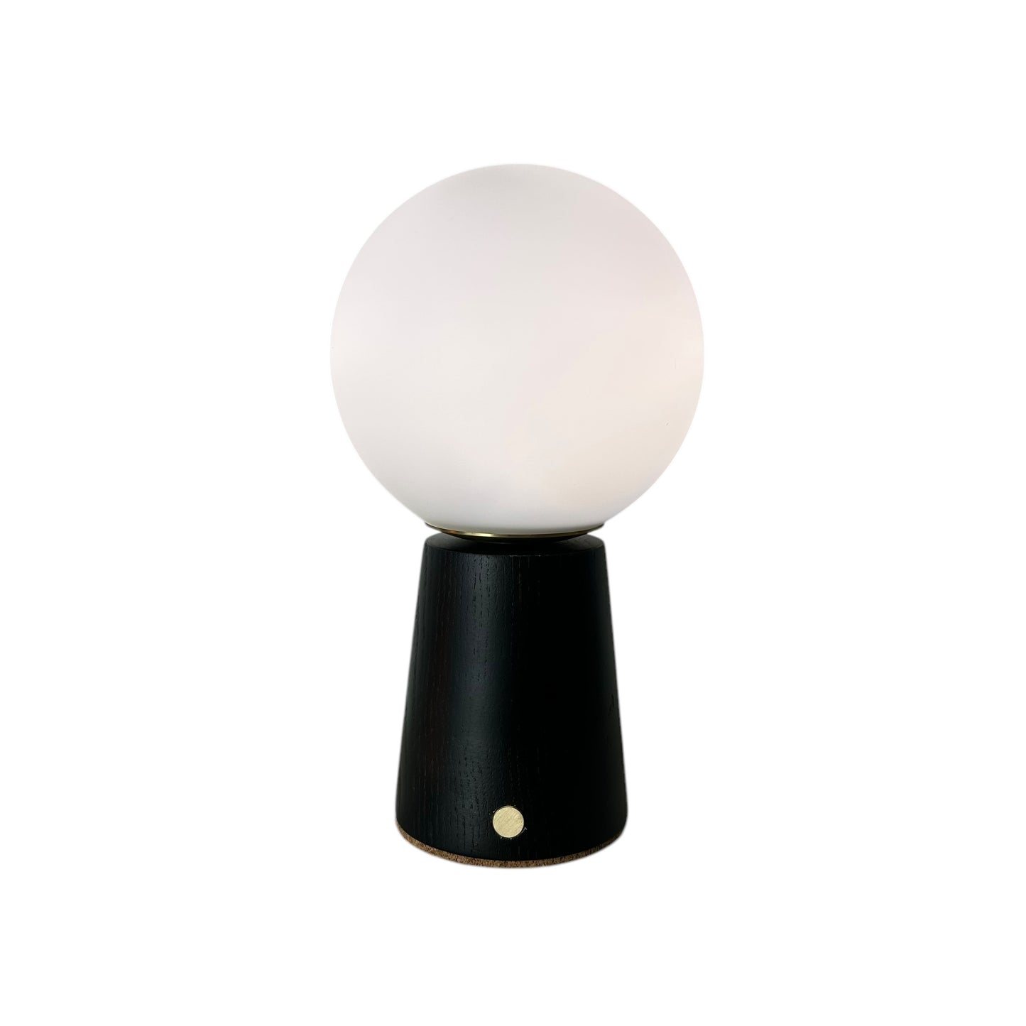 Small Deco Cone Charcoal style rechargeable touch lamp