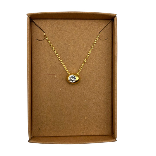 Sparkle Droplet Pendant Necklace