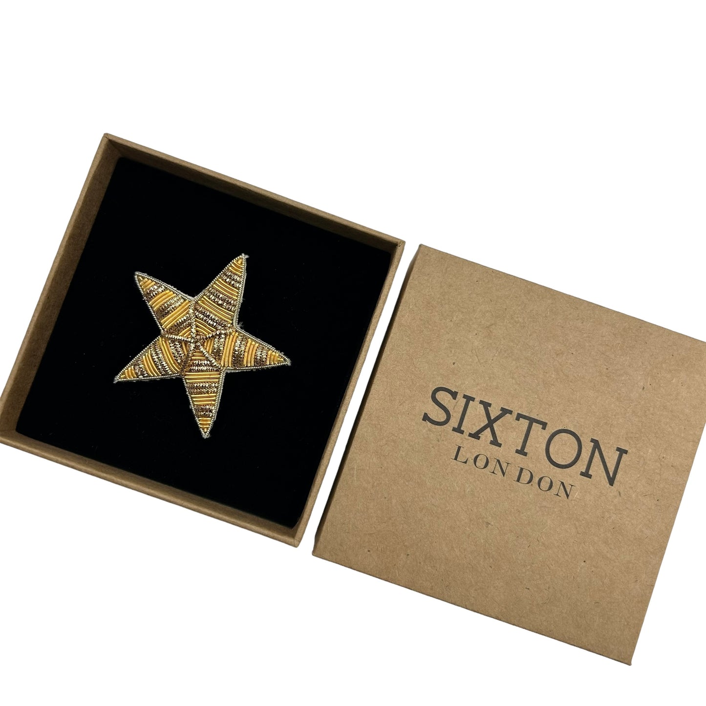 Gold star pin