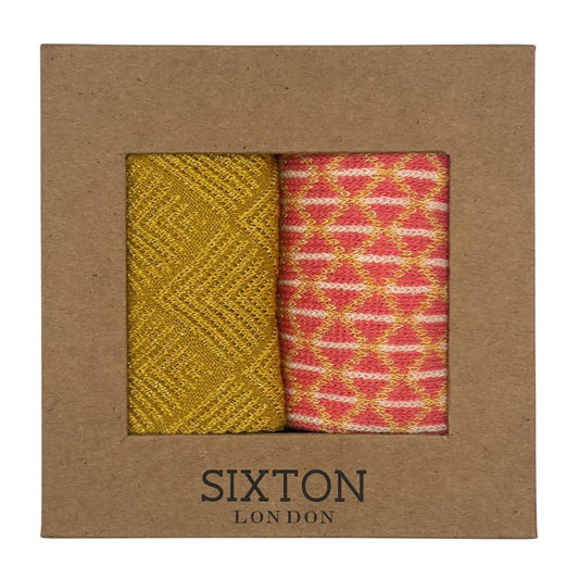 Sunshine Paris & Pink Leipzig sock box duo