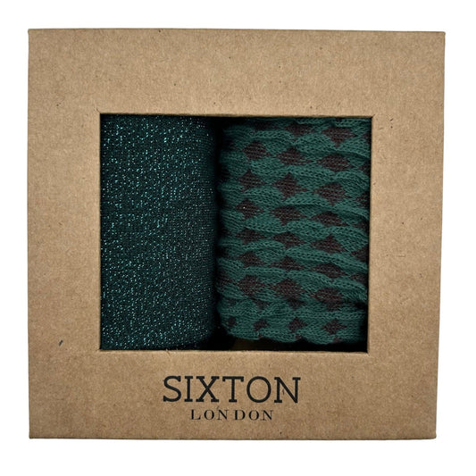 Teal Tokyo and Estoril sock box duo