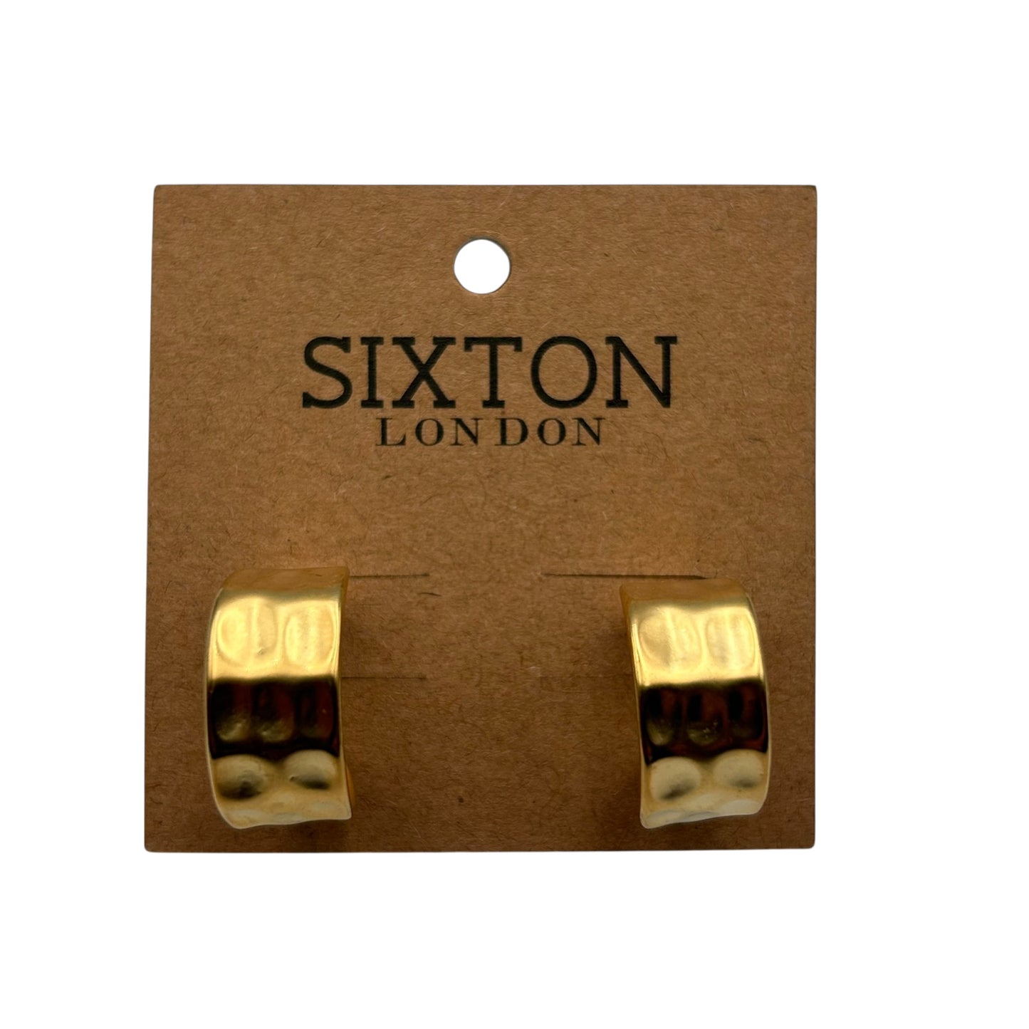 Textured Matte Open hoop earrings