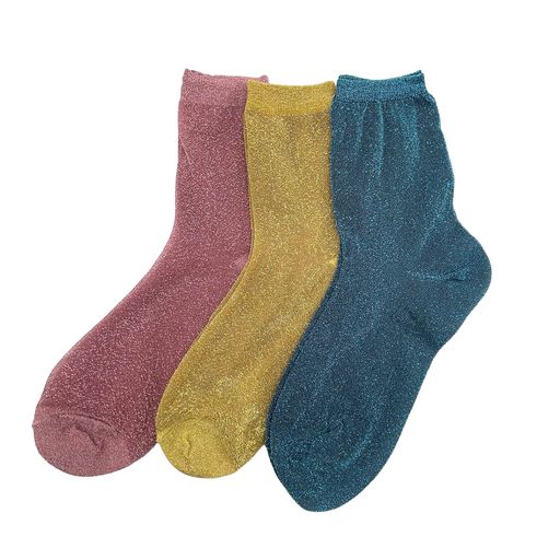 Rio Trio Soiree socks set with beaded pin