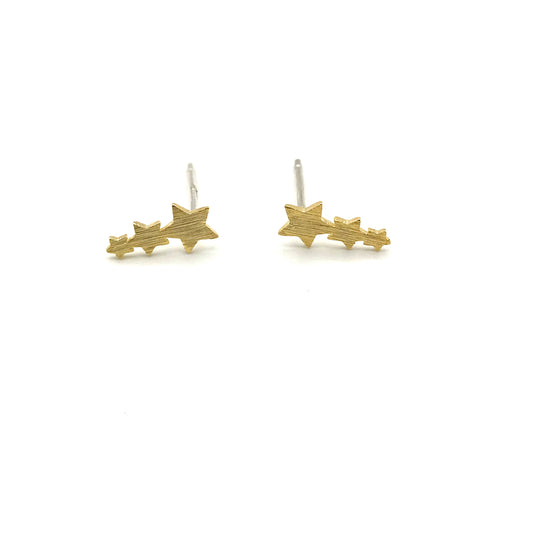 Celestial  triple star earrings