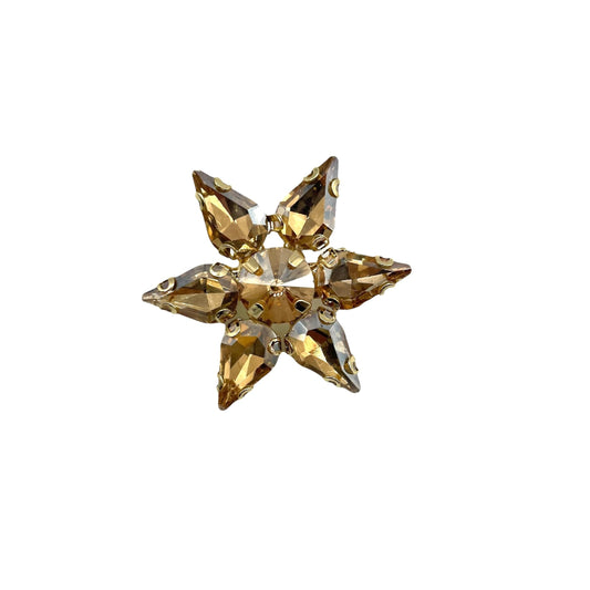 Champagne sparkle star pin