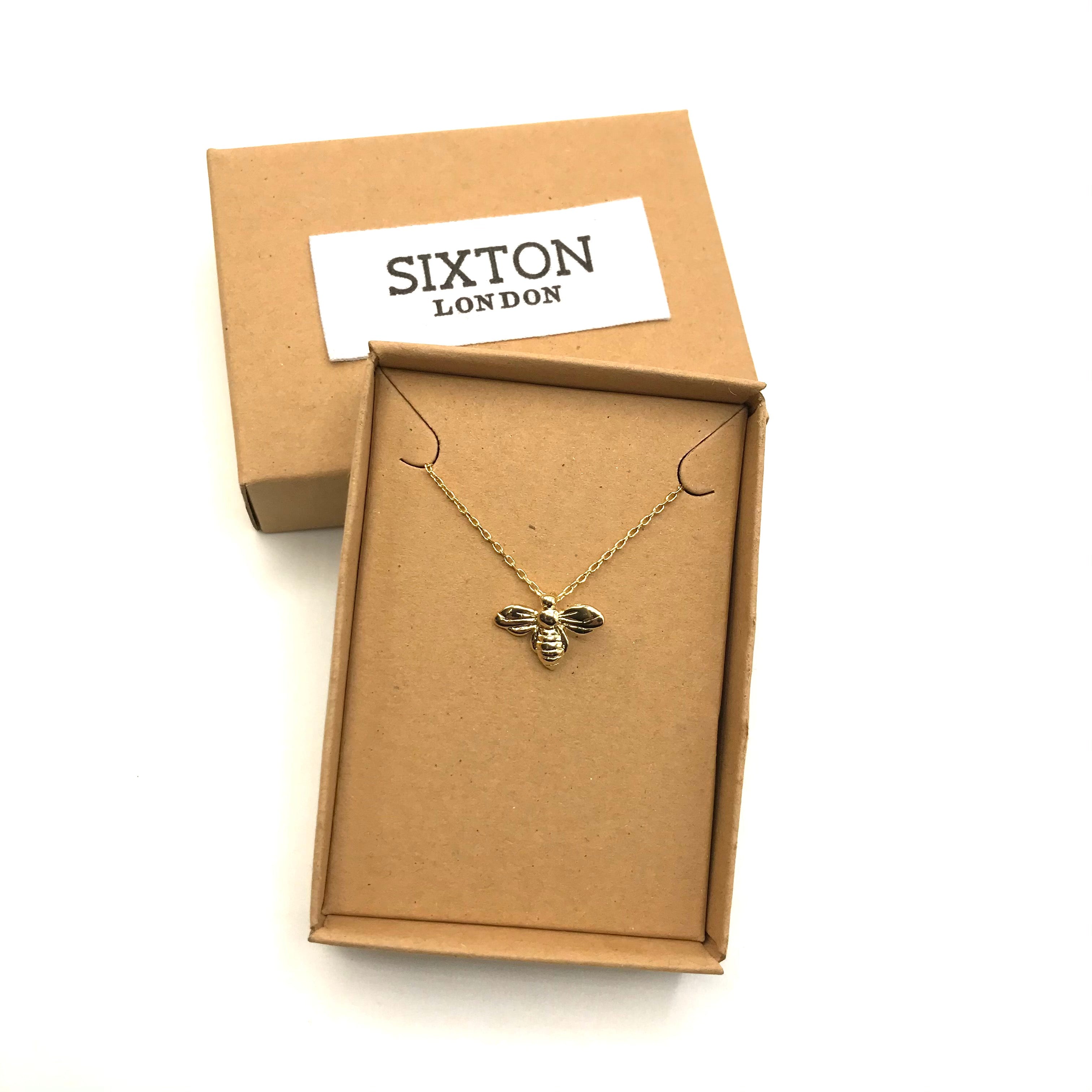 Small store bee necklace