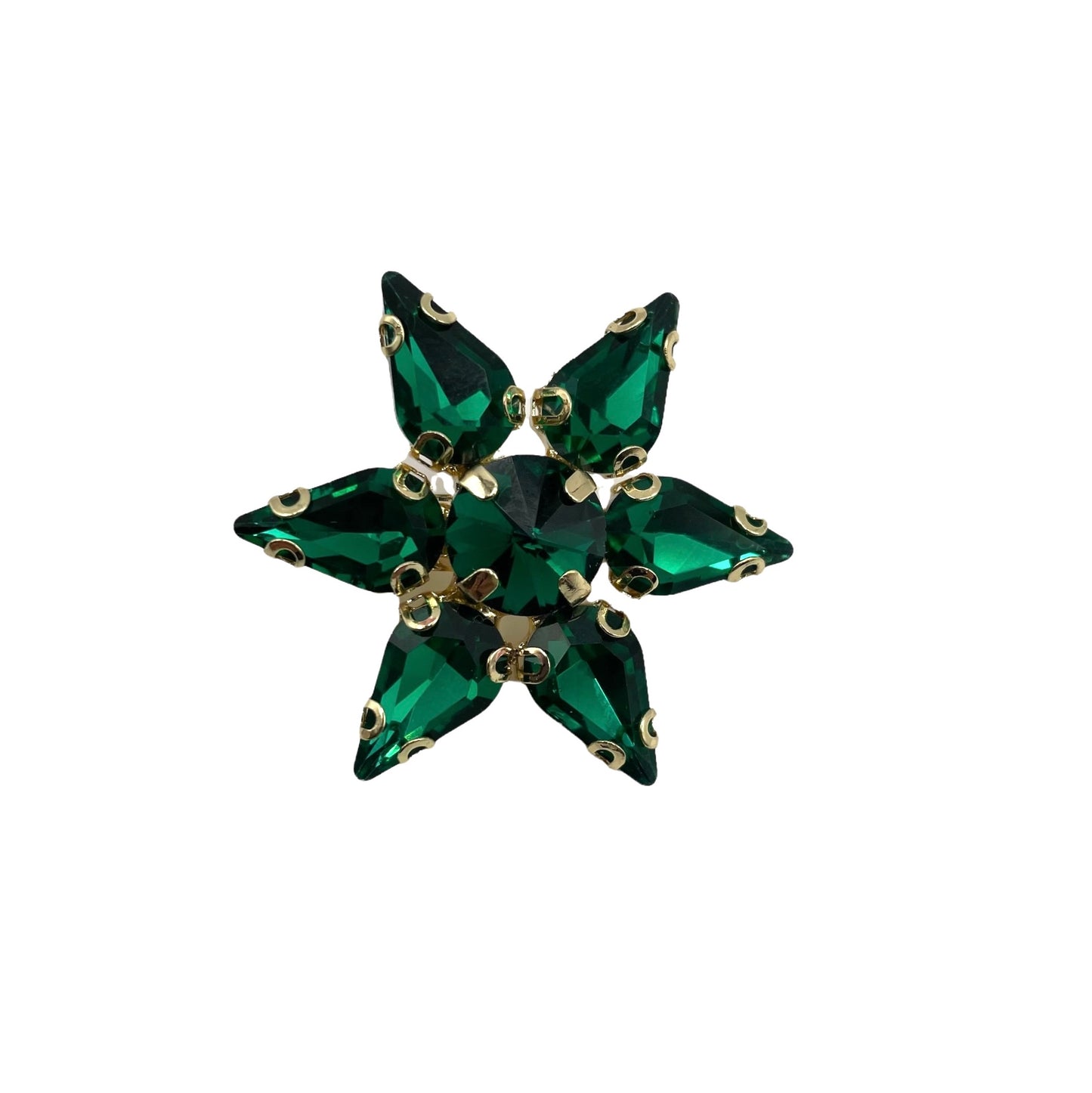 Teal make-up bag & sparkle star pin - recycled velvet