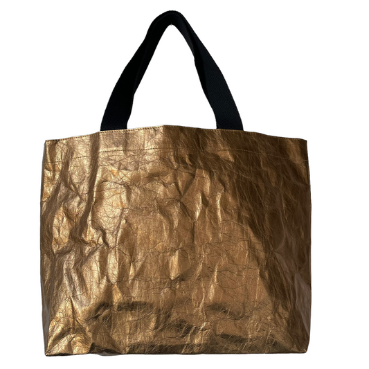 Bronze shopper bag - medium