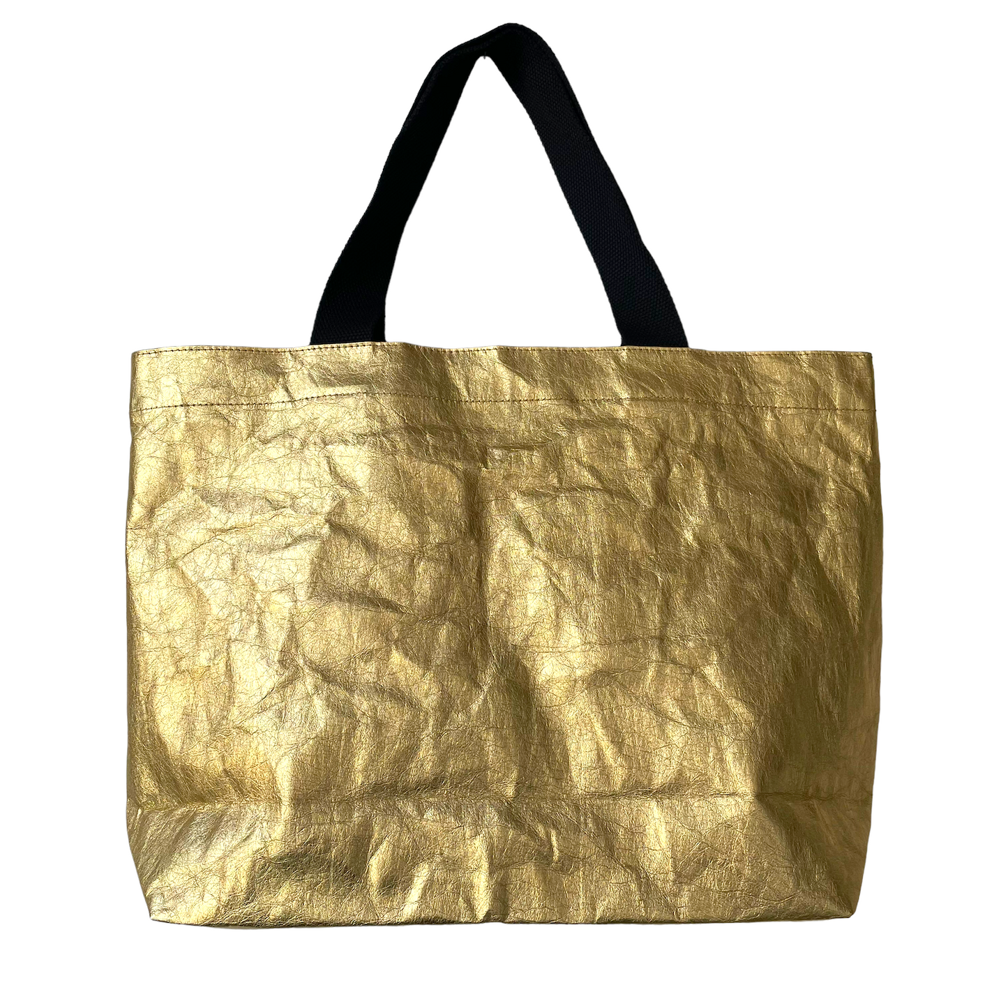 Gold shopper bag - medium